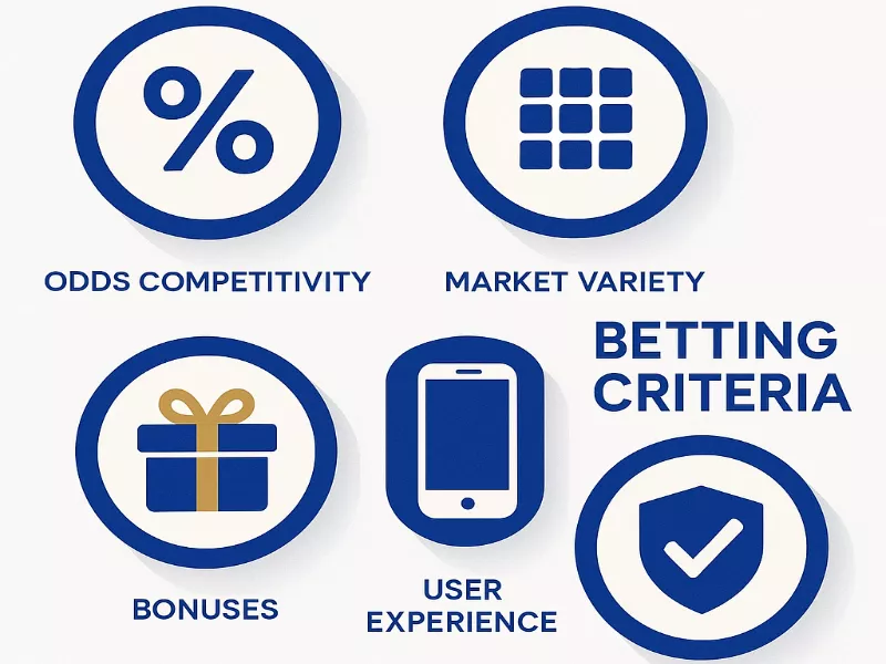 Critères essentiels pour choisir un bookmaker : cotes, marchés, bonus, expérience utilisateur